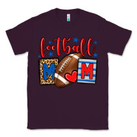 Plum Football mom red and blue team color mother's day Classic Tee - HowdyJamesFarm