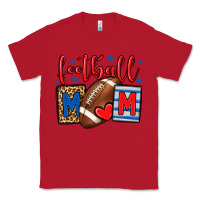 Red Football mom red and blue team color mother's day Classic Tee - HowdyJamesFarm