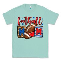 Seafoam Football mom red and blue team color mother's day Classic Tee - HowdyJamesFarm