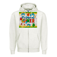Oatmeal Heather professional gamer Zipper Hoodie - JahusDesignShop