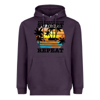 Plum sunrise sunburn sunset repeat Heavyweight Hoodie - JahusDesignShop