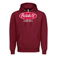 Burgundy peterbilt class pays, peterbilt class pays art, peterbilt class pays w Zipper Hoodie - baoMotion