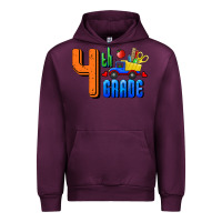 Mauve Wine Fourth Grade Urban Hoodie - RanaPortraitStore