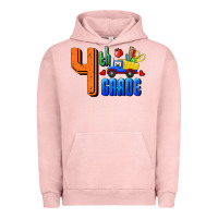 Pigment Salmon Fourth Grade Urban Hoodie - RanaPortraitStore