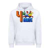 White Fourth Grade Urban Hoodie - RanaPortraitStore