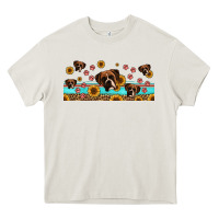 Cream western boxer dogs Heavy Core Tee - Jasminsmagicworld