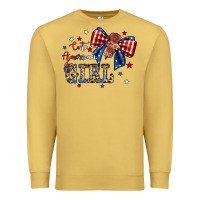 Antique Gold cute american girl Premium Sweatshirt - JahusDesignShop