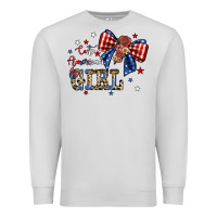 Dove Grey cute american girl Premium Sweatshirt - JahusDesignShop