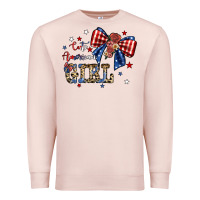 Pale Pink cute american girl Premium Sweatshirt - JahusDesignShop