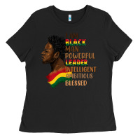 Black I am black man Ladies Tee - FaDigitalArtStudio