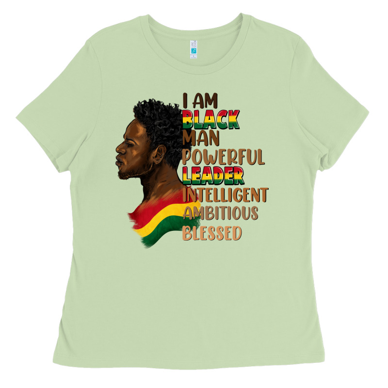 I Am Black Man Ladies Tee by FaDigitalArtStudio | Teevron