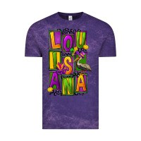 Cloud Purple mardi gras louisiana Vintage Tee - FaDigitalArtStudio