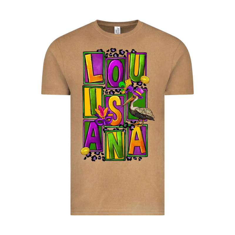 Mardi Gras Louisiana Vintage Tee by FaDigitalArtStudio | Teevron