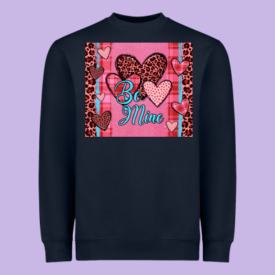 Be Mine Heart Tumbler Heavyweight Sweatshirt Designed By Jahusdesignshop