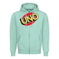 Seafoam UNO Card Game Zipper Hoodie - baoMotion