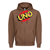 Chestnut UNO Card Game Zipper Hoodie - baoMotion