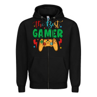 Black the best gamer Zipper Hoodie - JahusDesignShop