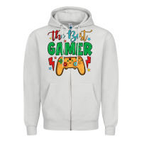 Dove Grey the best gamer Zipper Hoodie - JahusDesignShop