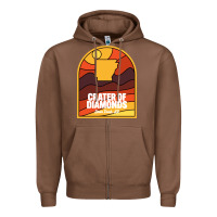 Chestnut crater of diamonds state park arkansas Zipper Hoodie - baoMotion
