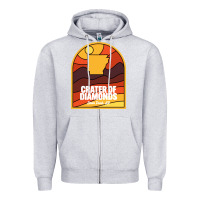 Heather Grey crater of diamonds state park arkansas Zipper Hoodie - baoMotion