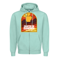 Seafoam crater of diamonds state park arkansas Zipper Hoodie - baoMotion