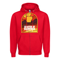 Red crater of diamonds state park arkansas Zipper Hoodie - baoMotion