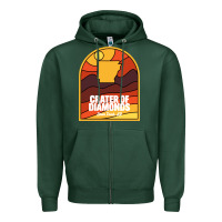 Sports Green crater of diamonds state park arkansas Zipper Hoodie - baoMotion