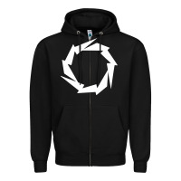 Black Fountain Boats Zipper Hoodie - baoMotion