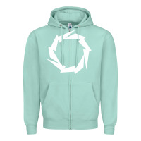 Seafoam Fountain Boats Zipper Hoodie - baoMotion