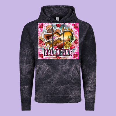 Be Mine Valentine Vintage Hoodie Designed By Cowhidedigitalart