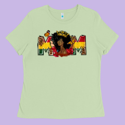 Juneteenth Mom Ladies Tee Designed By Fadigitalartstudio