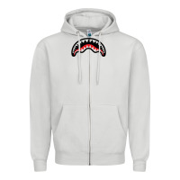 Dove Grey Hype Shark Zipper Hoodie - baoMotion