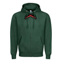 Sports Green Hype Shark Zipper Hoodie - baoMotion