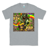 Heather Grey St. Pat Rex Day Classic Tee - CowGirlArtShop
