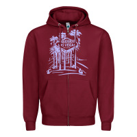 Burgundy las vegas strip retro famous sign nevada traveler souvenir t shirt Zipper Hoodie - baoMotion