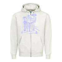 Oatmeal Heather las vegas strip retro famous sign nevada traveler souvenir t shirt Zipper Hoodie - baoMotion