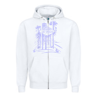 White las vegas strip retro famous sign nevada traveler souvenir t shirt Zipper Hoodie - baoMotion