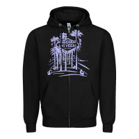 Black las vegas strip retro famous sign nevada traveler souvenir t shirt Zipper Hoodie - baoMotion