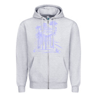 Heather Grey las vegas strip retro famous sign nevada traveler souvenir t shirt Zipper Hoodie - baoMotion