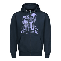 Navy las vegas strip retro famous sign nevada traveler souvenir t shirt Zipper Hoodie - baoMotion