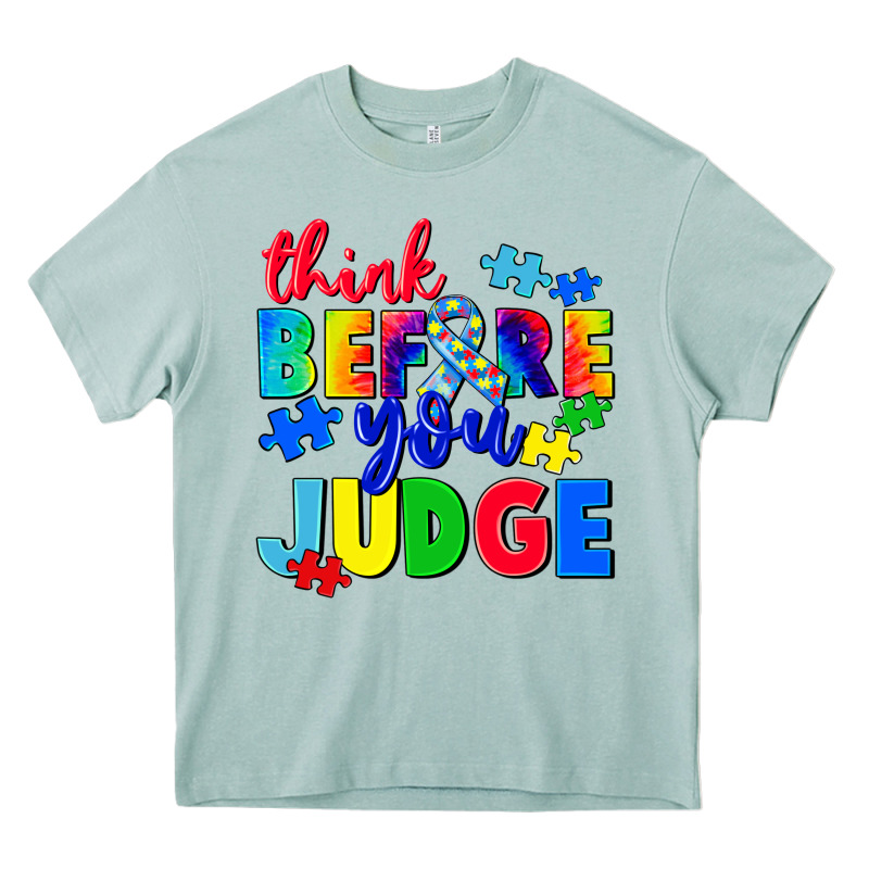 Think Before You Judge Heavy Core Tee by CowGirlArtShop | Teevron