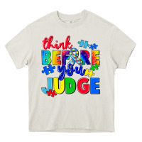 Cream think before you judge Heavy Core Tee - CowGirlArtShop