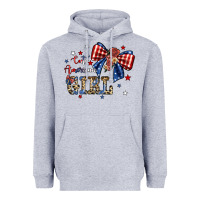 Heather Grey cute american girl Heavyweight Hoodie - JahusDesignShop