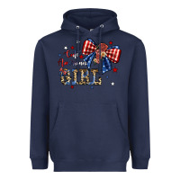 Navy cute american girl Heavyweight Hoodie - JahusDesignShop
