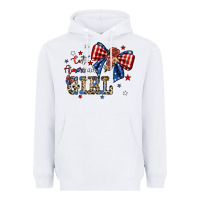 White cute american girl Heavyweight Hoodie - JahusDesignShop