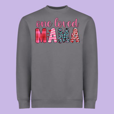 One Loved Mama Heavyweight Sweatshirt Designed By Jahusdesignshop