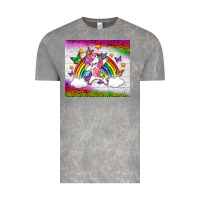 Cloud Rock LGBTQ Dabbbing Unicorn And Rainbow Tumbler Vintage Tee - BundleAndBundleShop