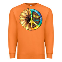 Carrot Hippie Soul with Sunflower and Leopard Background Premium Sweatshirt - JahusDesignShop