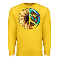 Lemon Hippie Soul with Sunflower and Leopard Background Premium Sweatshirt - JahusDesignShop