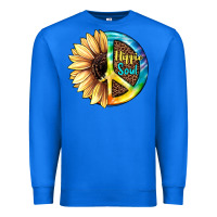 True Royal Hippie Soul with Sunflower and Leopard Background Premium Sweatshirt - JahusDesignShop